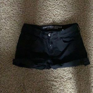 American eagle black shorts